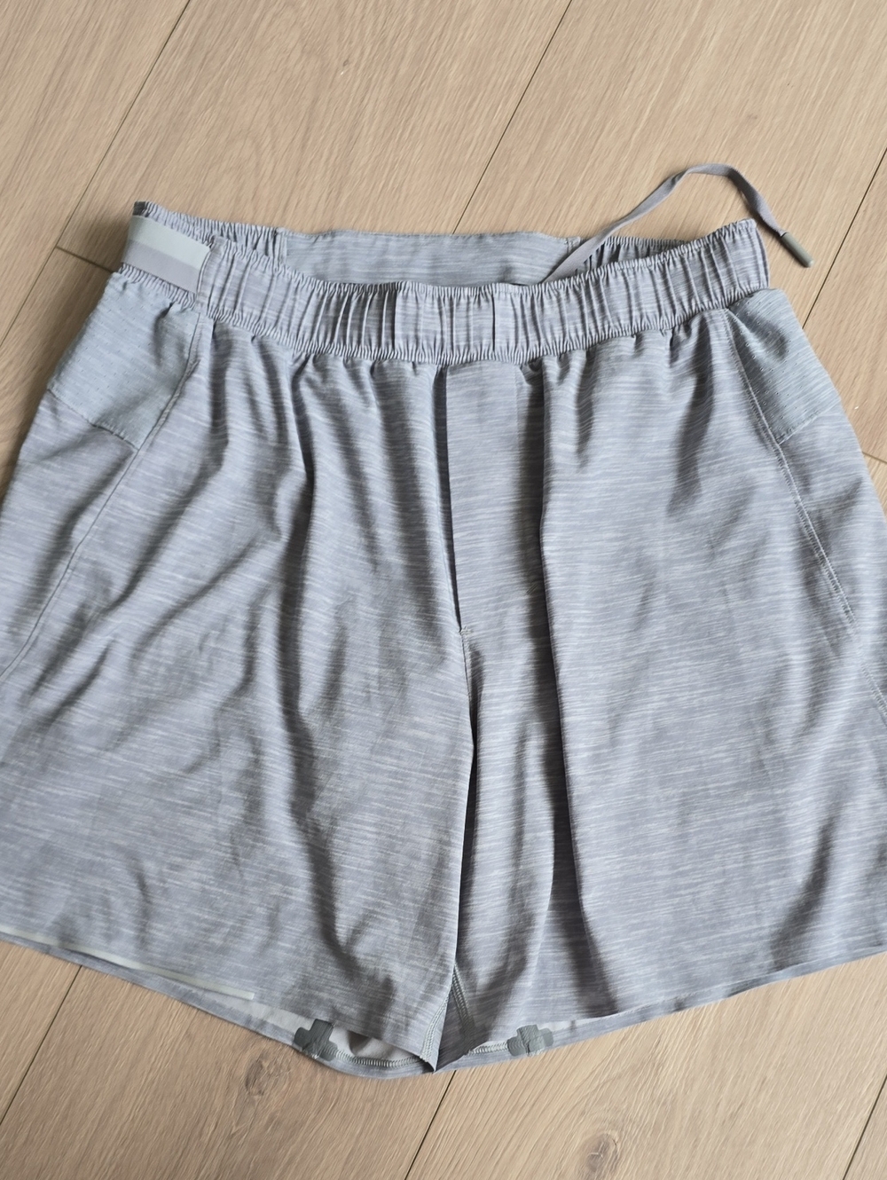 lululemon athletica Light Gray Men's Athletic Drawstring Shorts